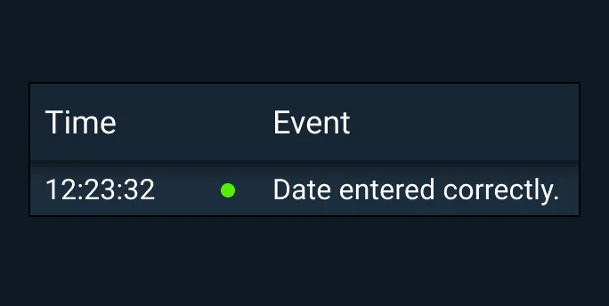 Don’t: Don't display notifications that would be classified as interface feedback in logs.